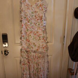 Angie black floral dress. New with tags.